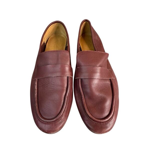 Madewell The Lacey Loafer Cabernet Leather Flats Size 7.5 Slip On Shoes - Picture 3 of 11